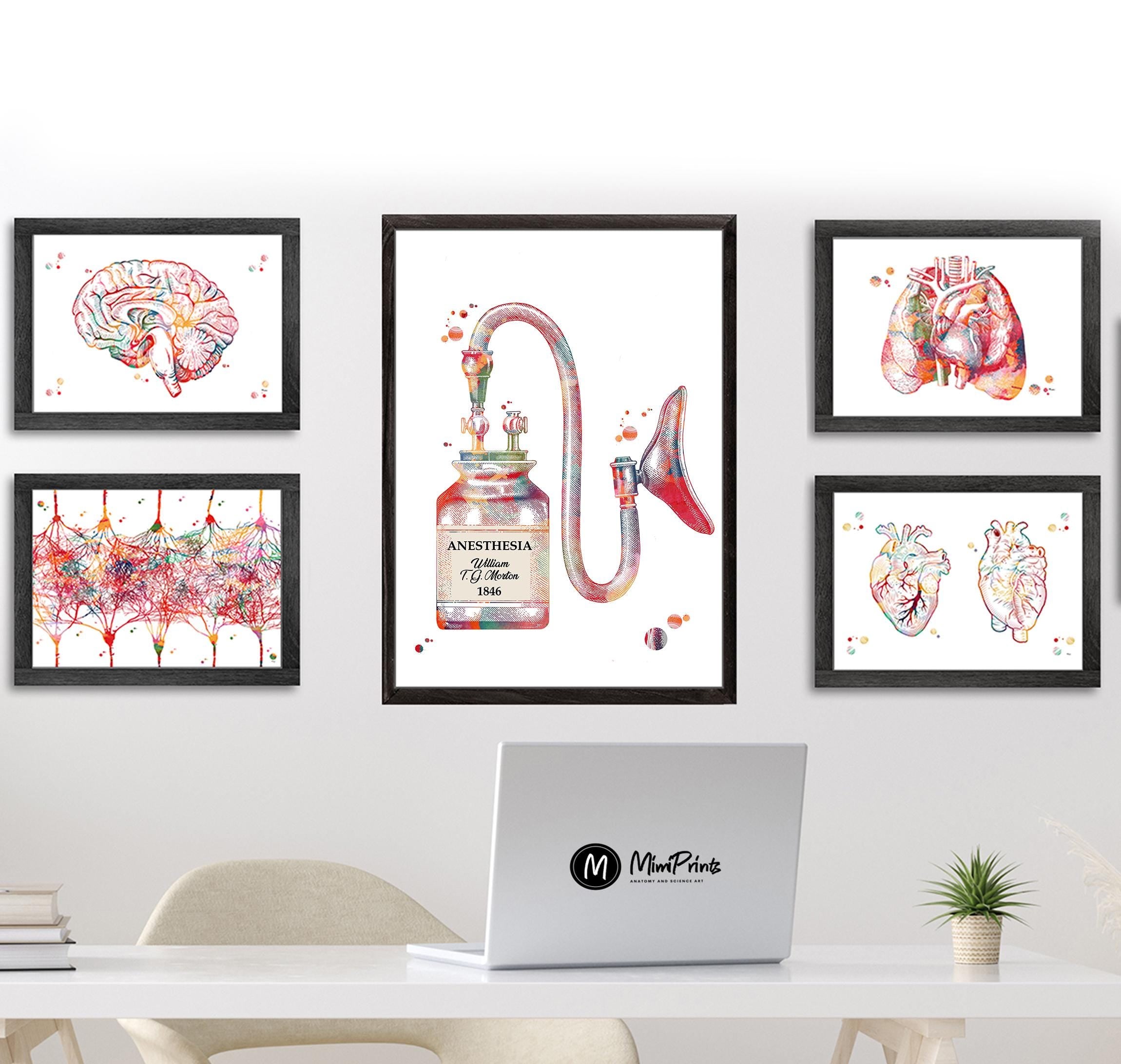 Anesthesia Watercolor Print Image 4