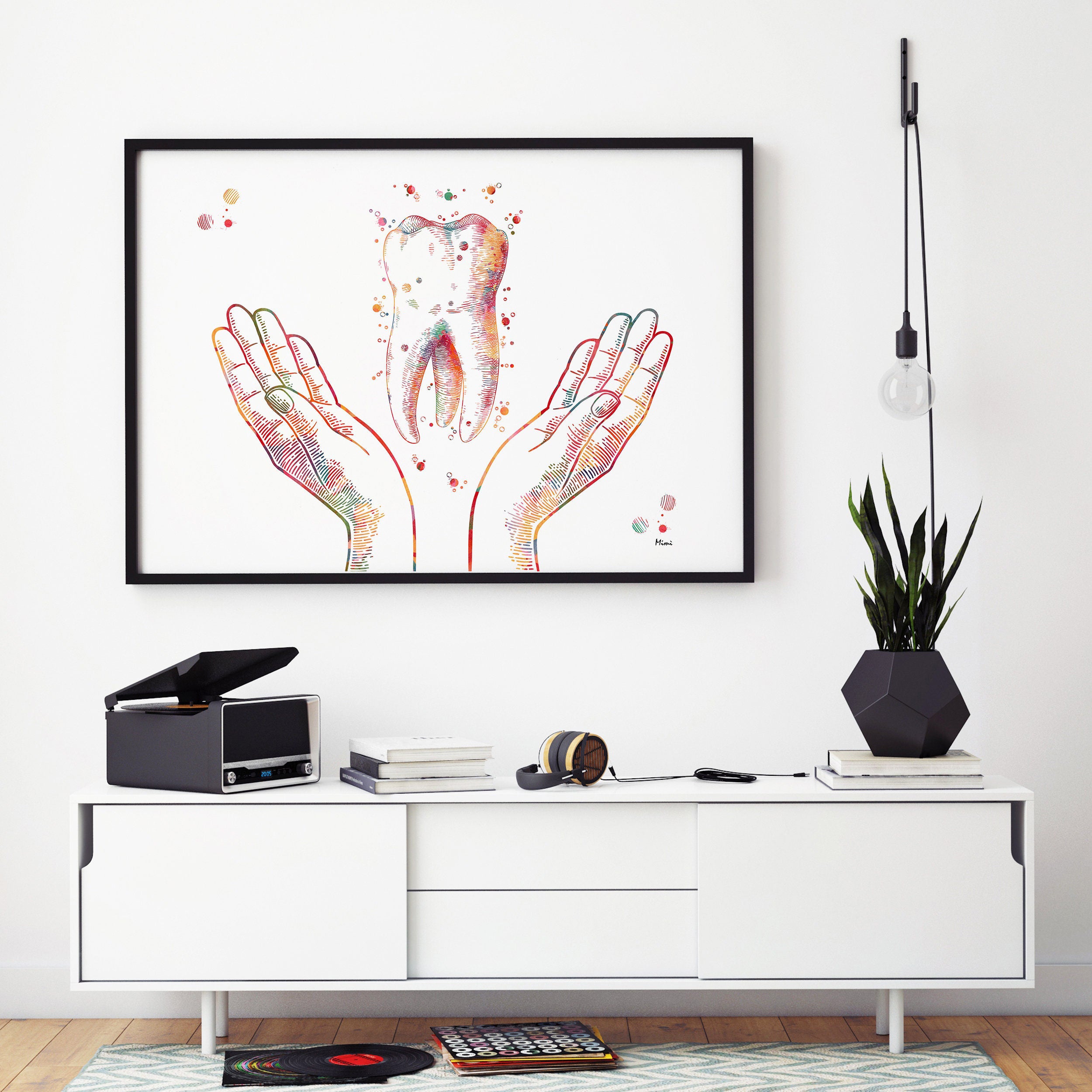 Dental Care Watercolor Print Web Image n. 1_1