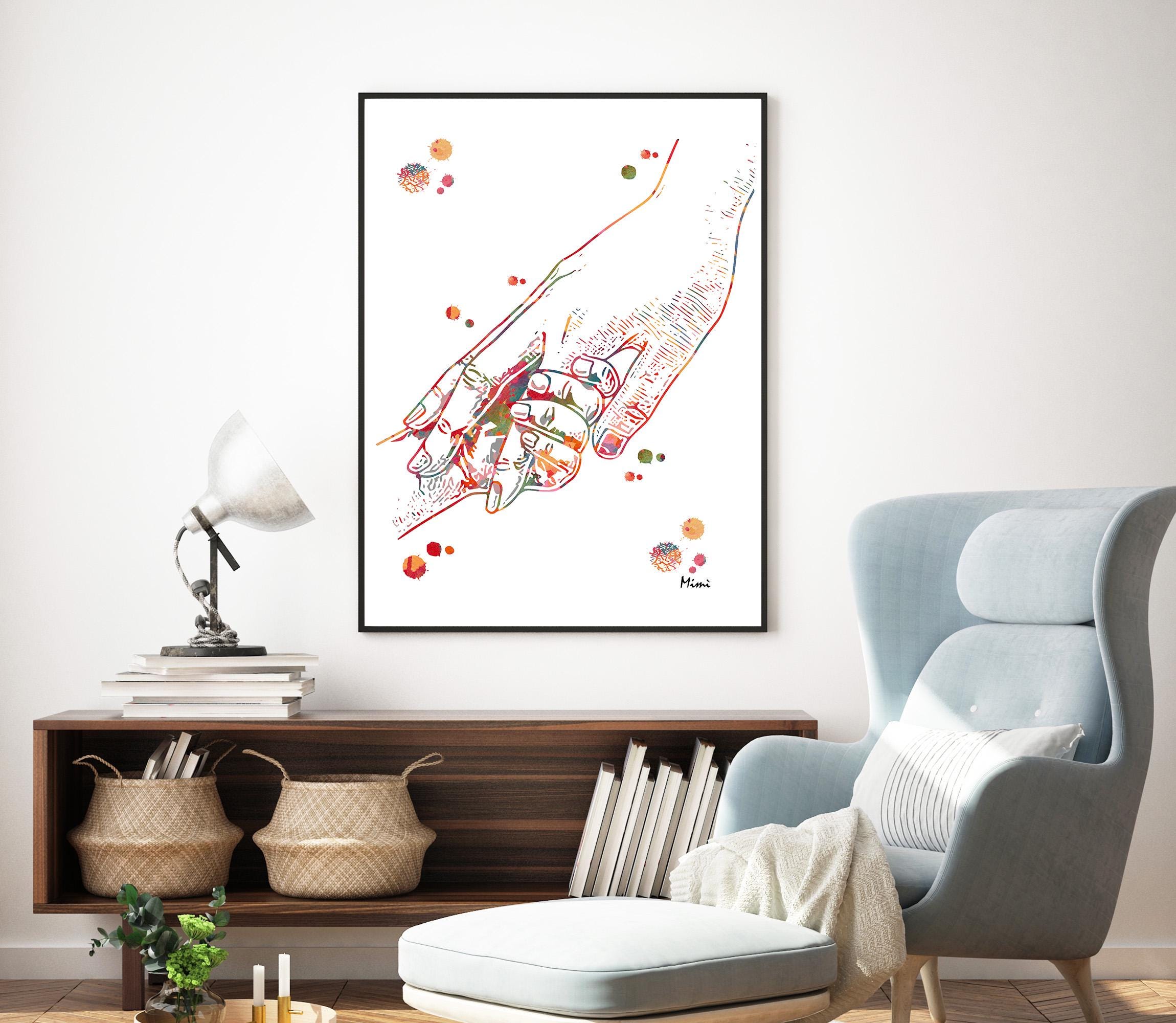 Newborn Baby Hand Print Image 4