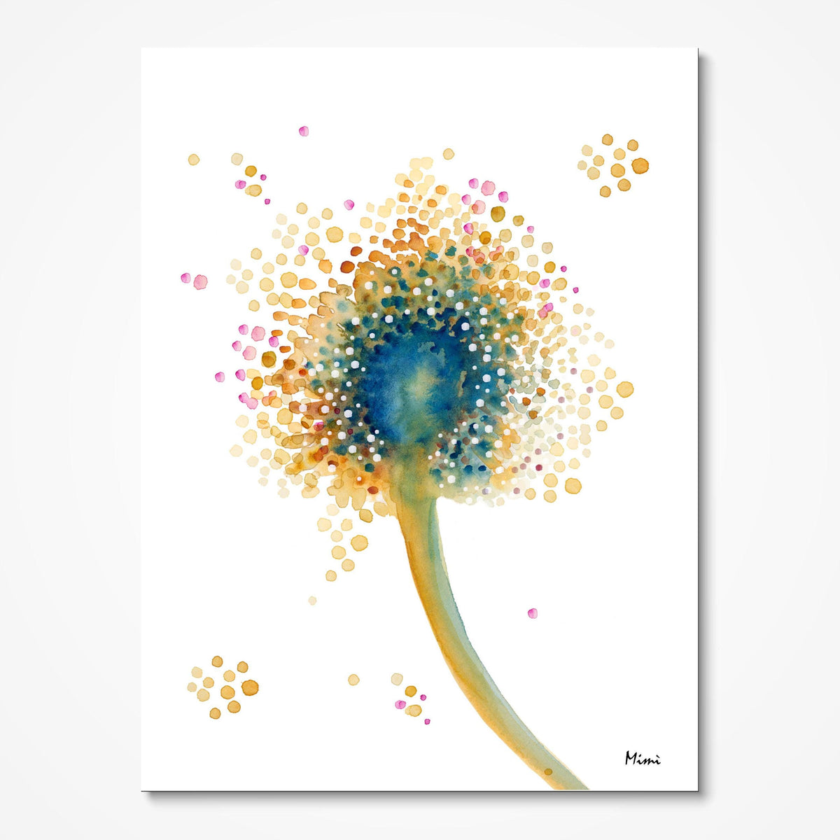 Aspergillus Fumigatus watercolor art print for mycology lab wall decor