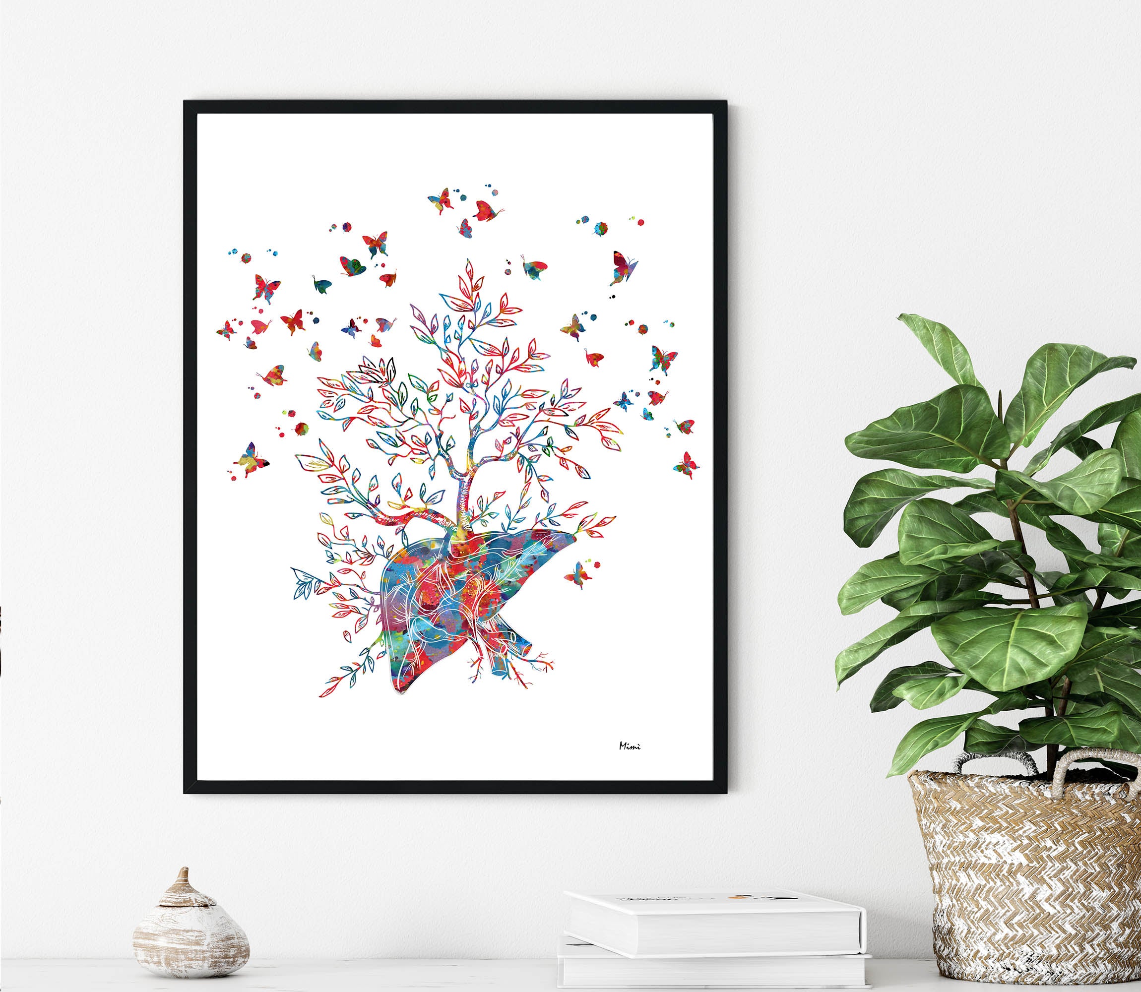 Liver Tree Of Life Watercolor Print Image 5