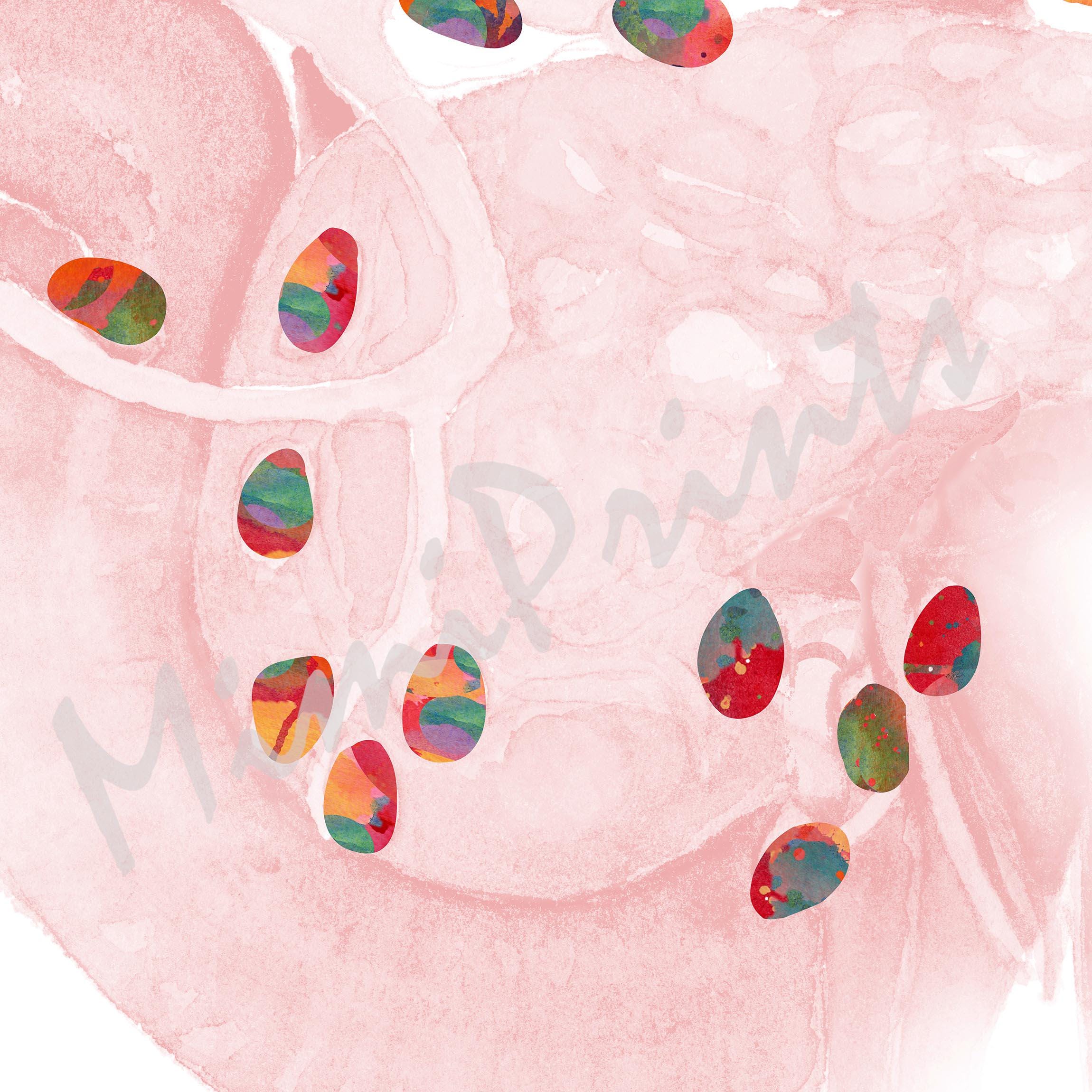 Watercolor print showing the lymph nodes of the human pancreas detail image 2