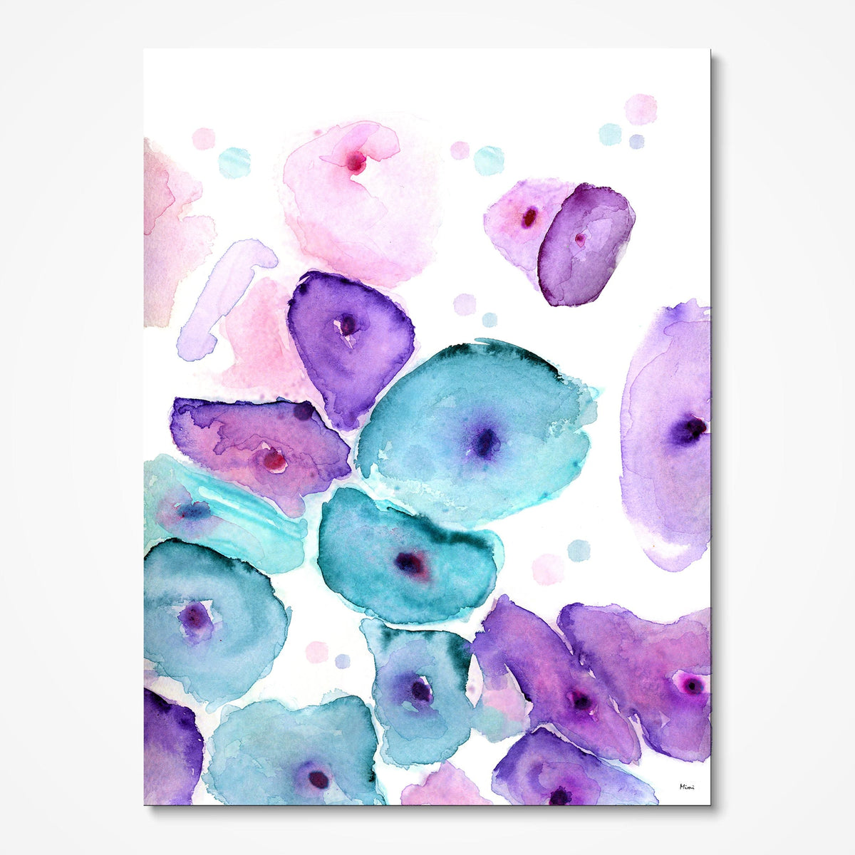 Pap Smear Test watercolor art print for OB-GYN clinic wall decor