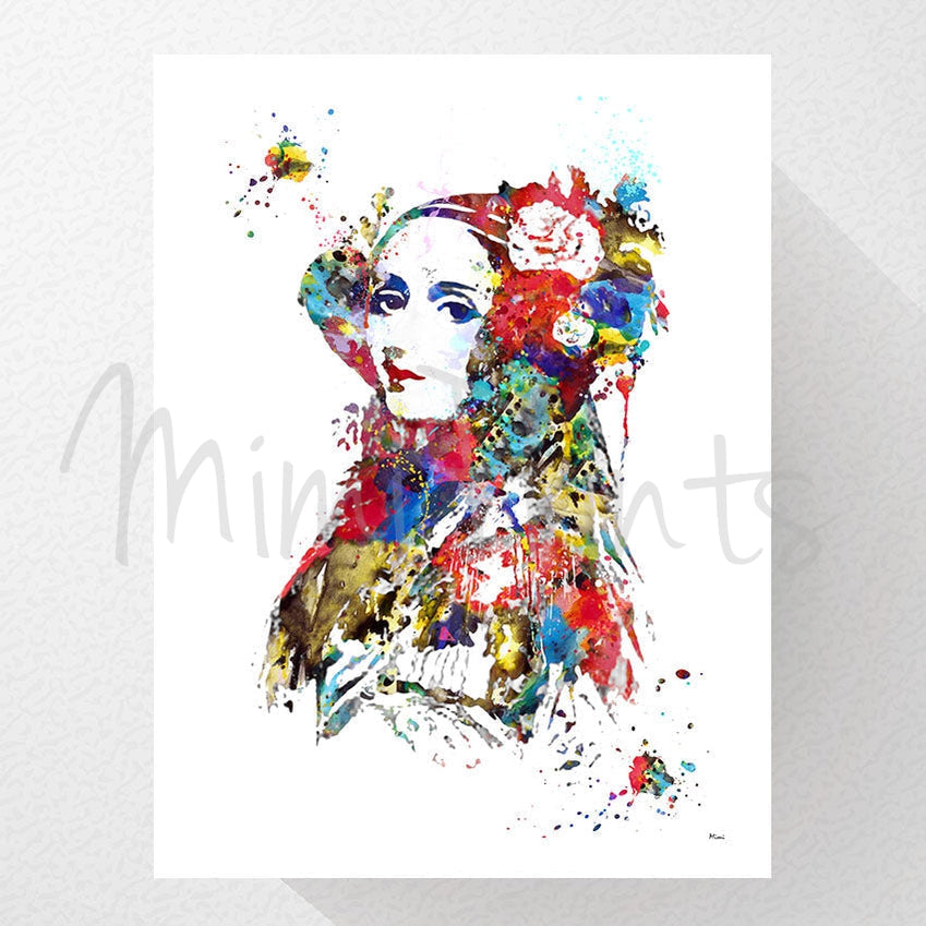 Ada Lovelace Watercolor Print