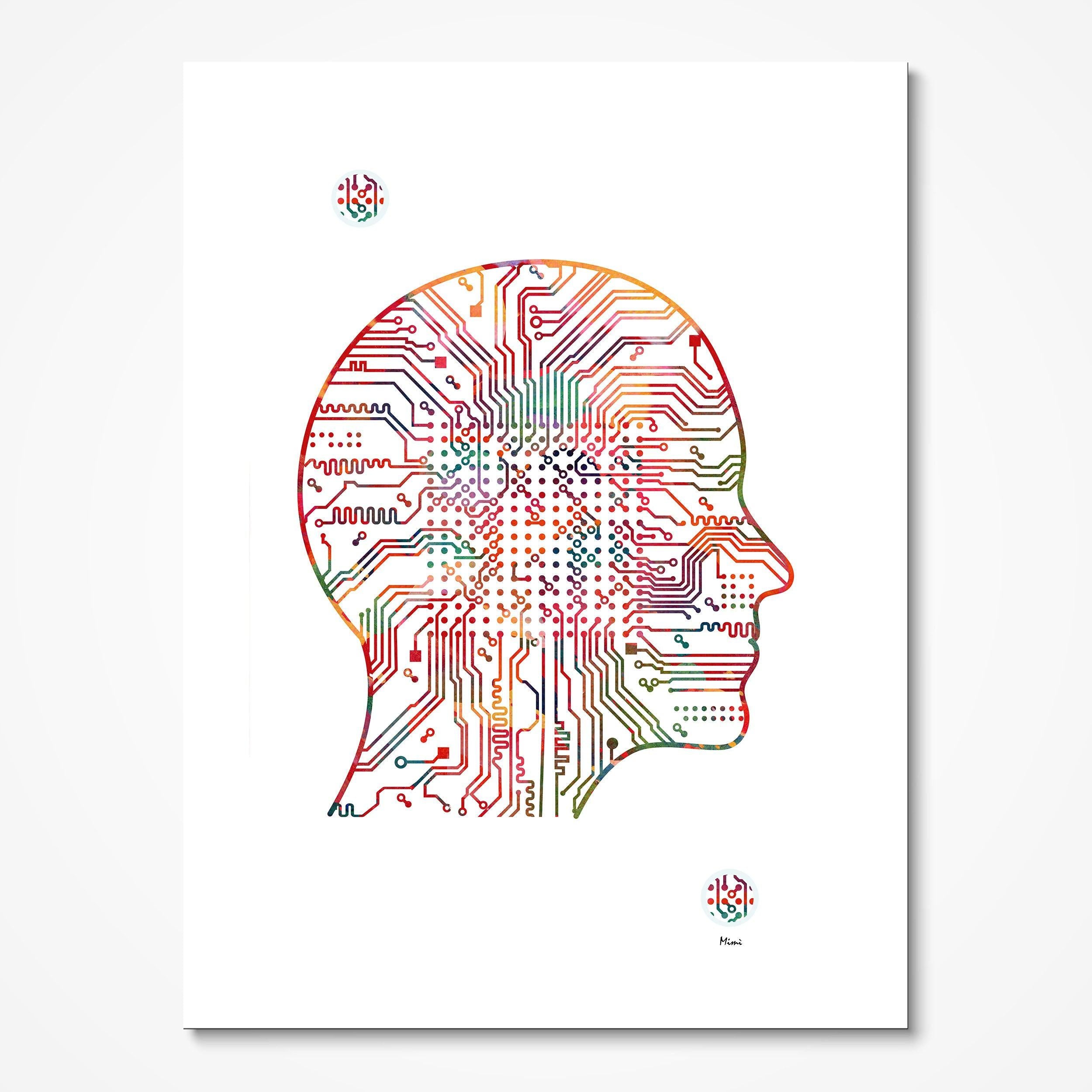 Artificial Intelligence Science Art Print