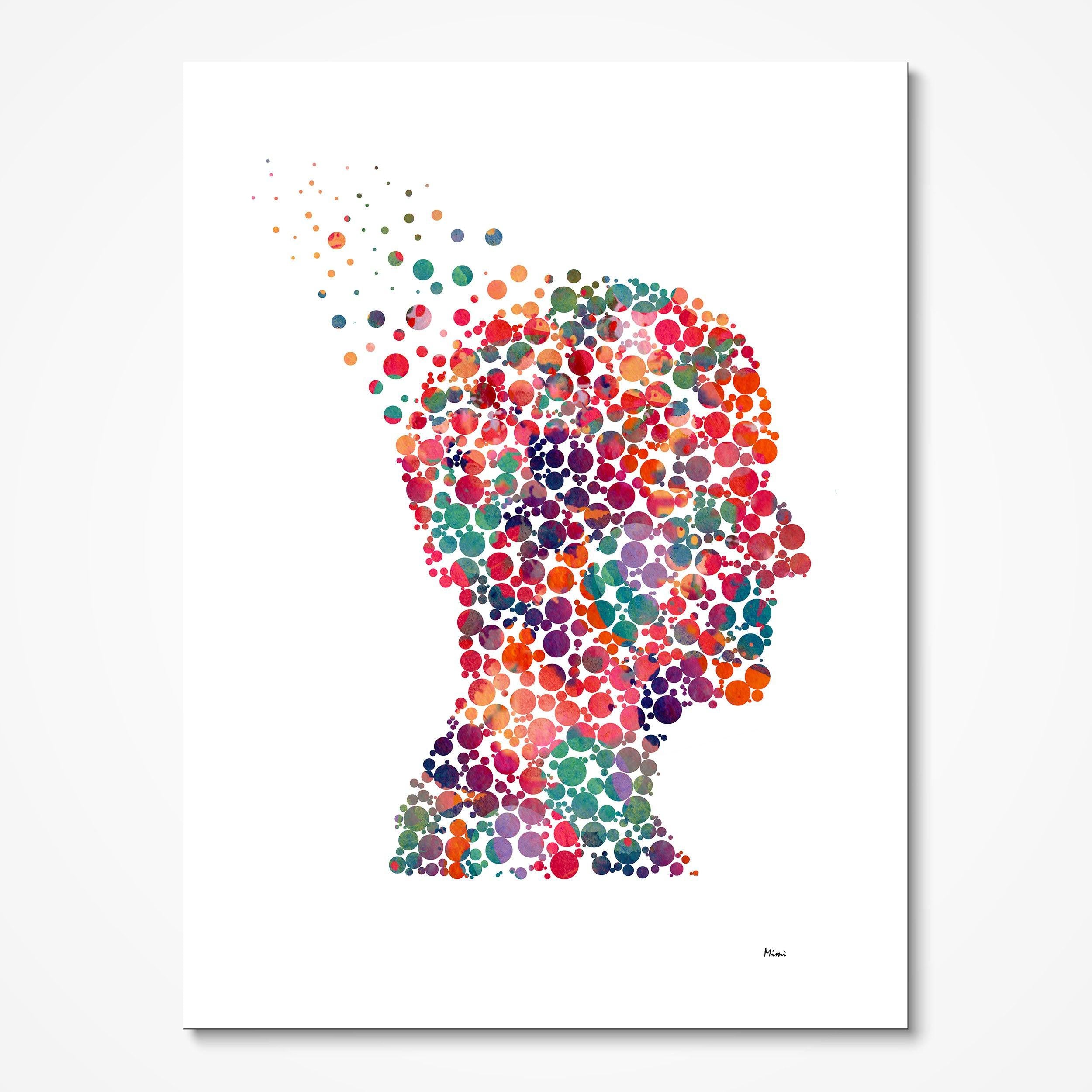 Mind And Psychology Abstract Science Print Psychology Clinic Wall Decor