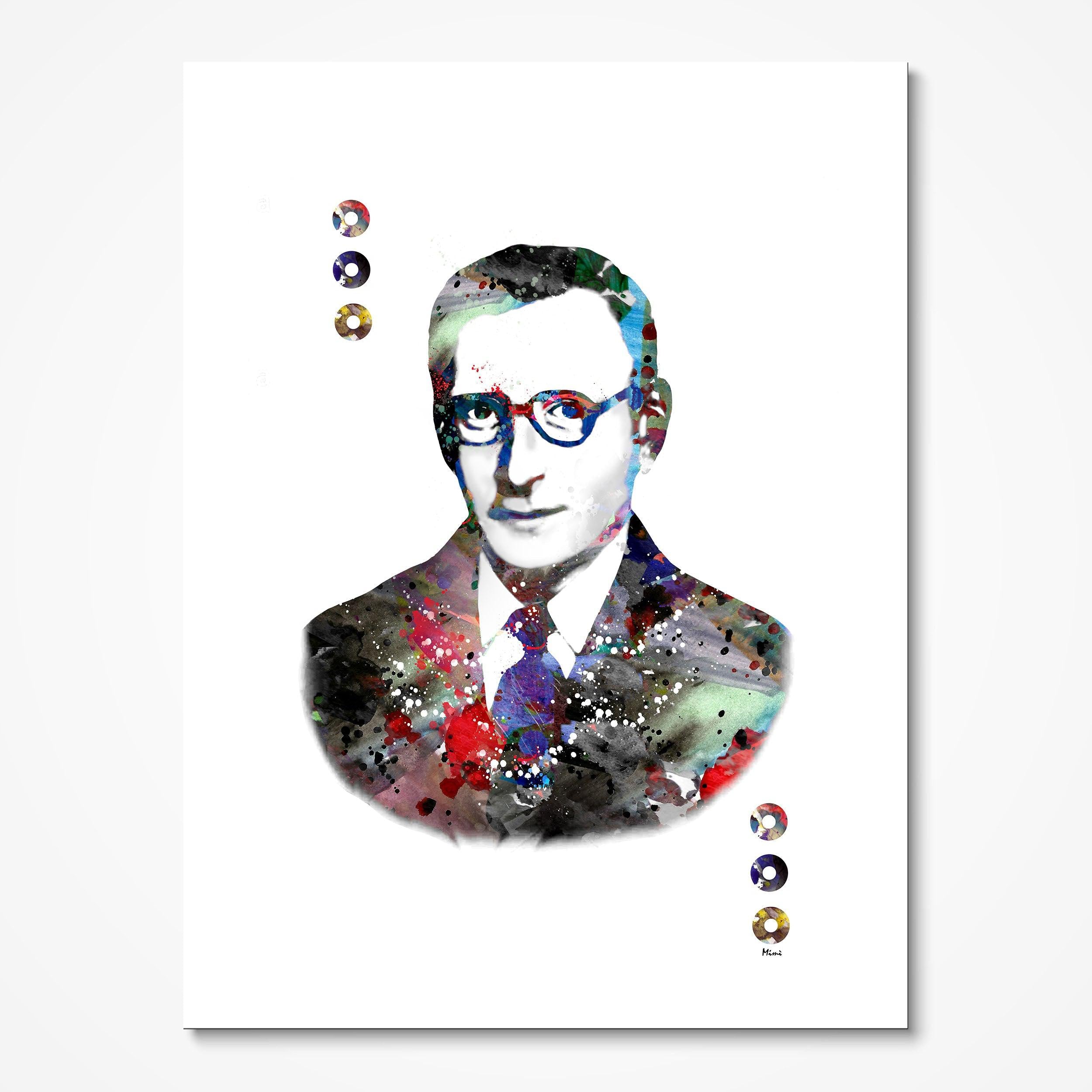 Tommy Flowers Watercolor Print Computer Scientist Art Print