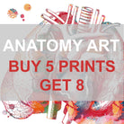 Buy 5 Anatomy And Science Prints Get 8