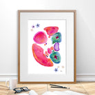 Abdomen Cross Section Watercolor Print Image 4