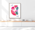 Abdomen Cross Section Watercolor Print Image 5