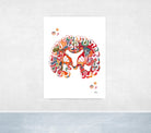 Colorful brain illustration on a white background
