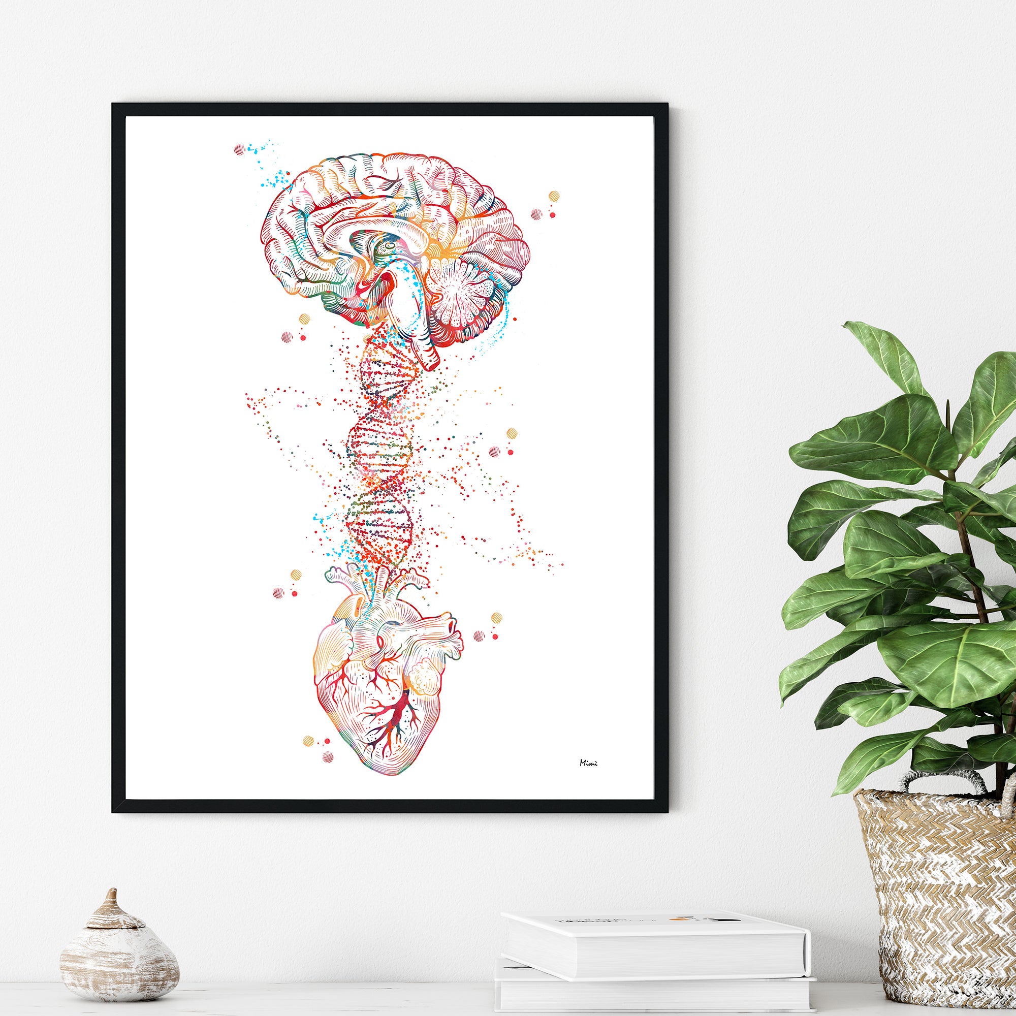 Brain Heart DNA Print Product Image nr. 2