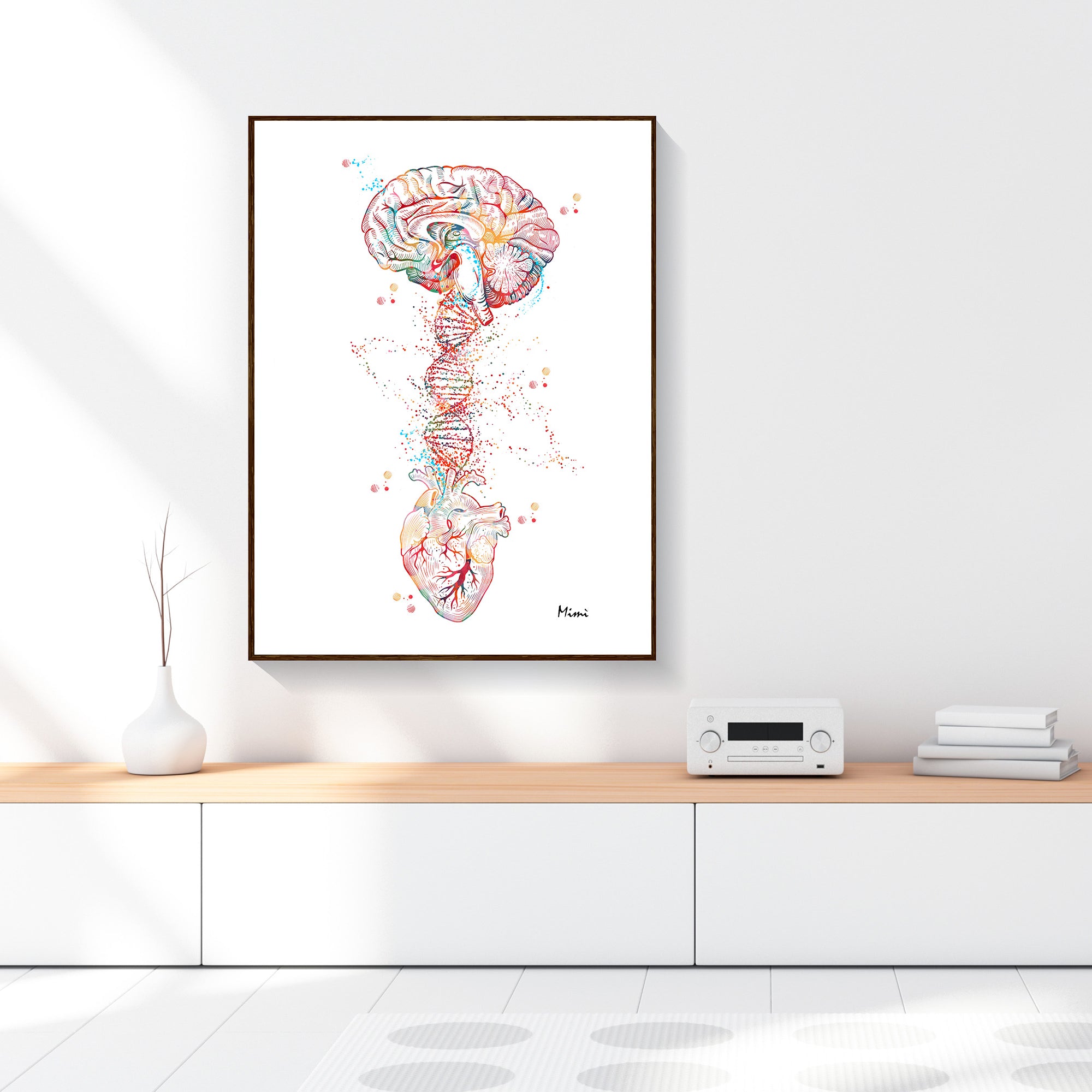 Brain Heart DNA Print Product Image nr. 3