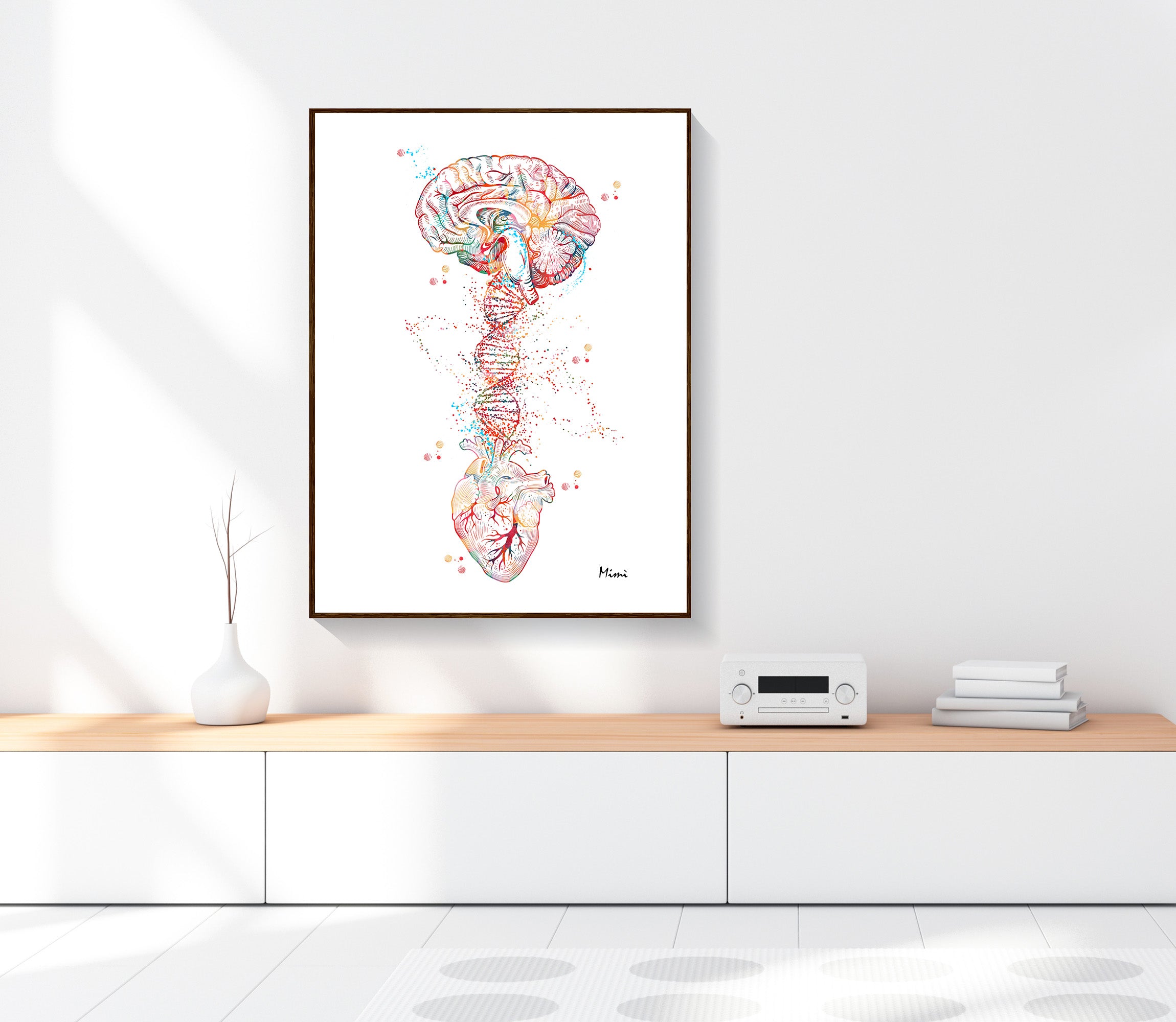 Brain Heart DNA Print Product Image nr. 3