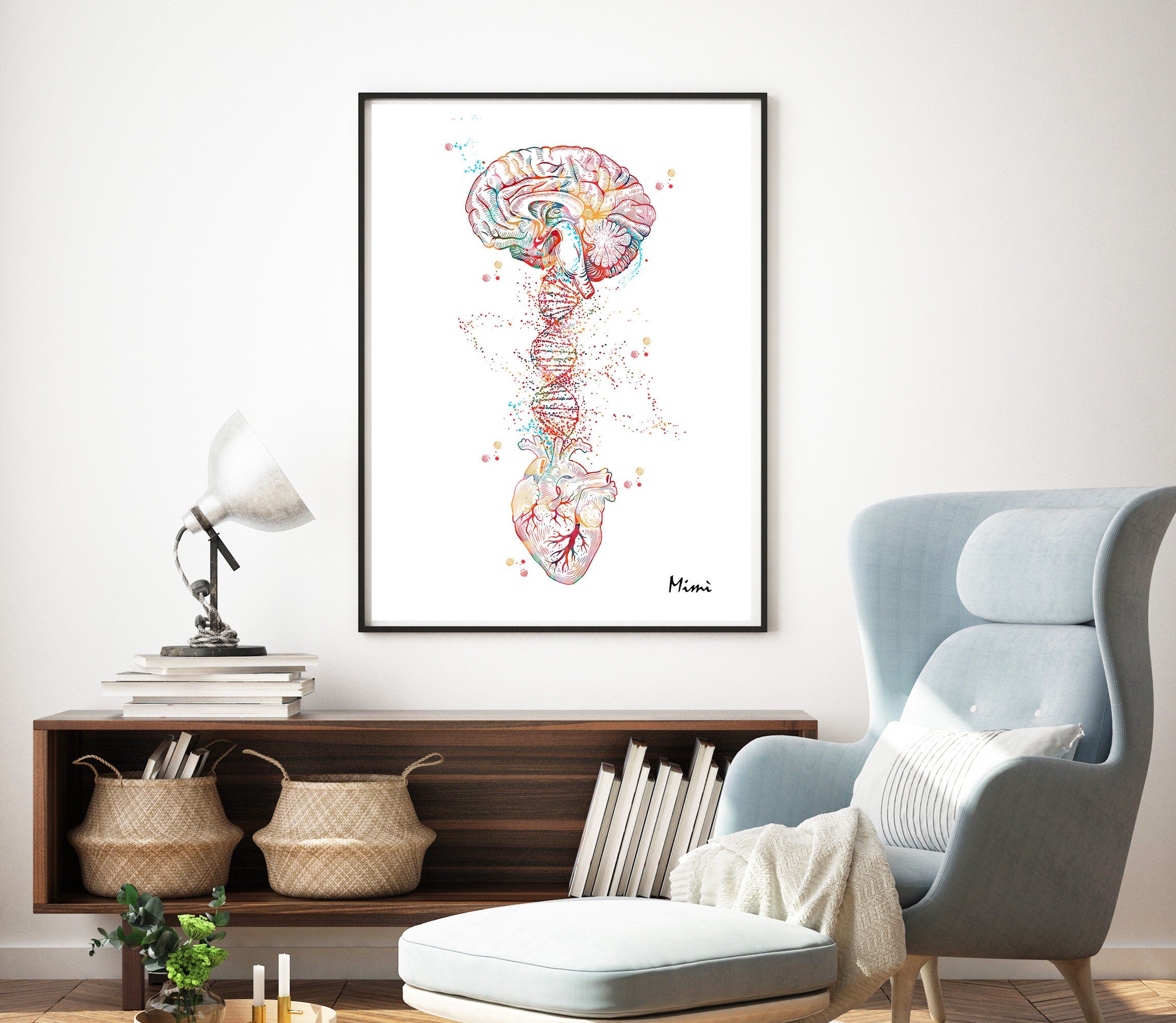 Brain Heart DNA Print Product Image nr. 5