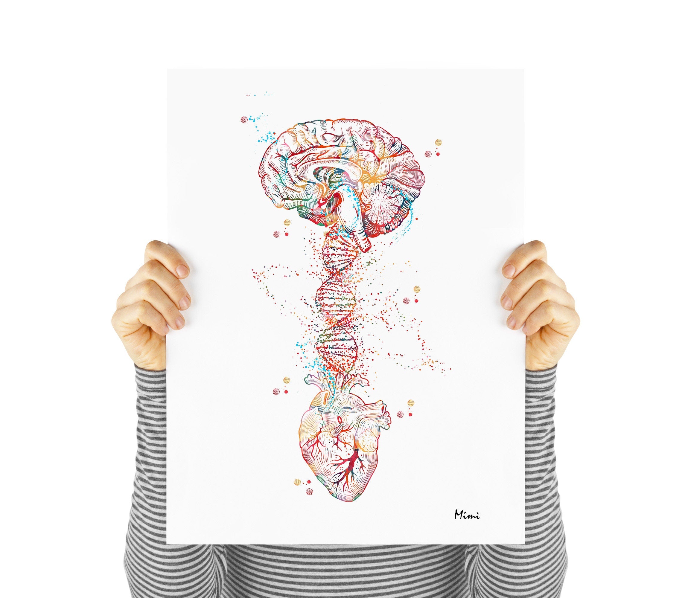 Brain Heart DNA Print Product Image nr. 6