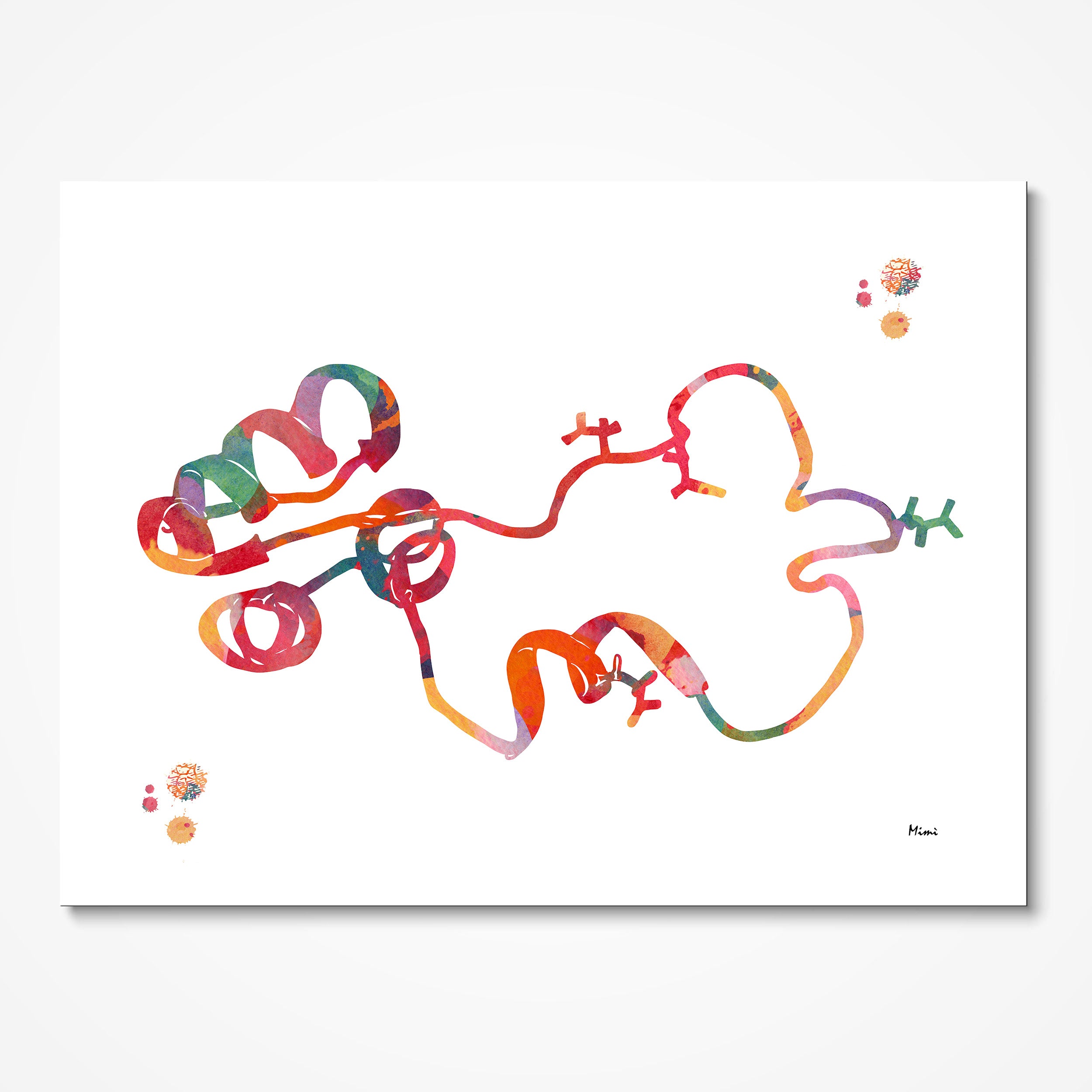 C-Peptide Molecule Structure Science Art Print