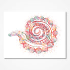 C. Elegans And DNA Relation Science Watercolor Print Web Image 1