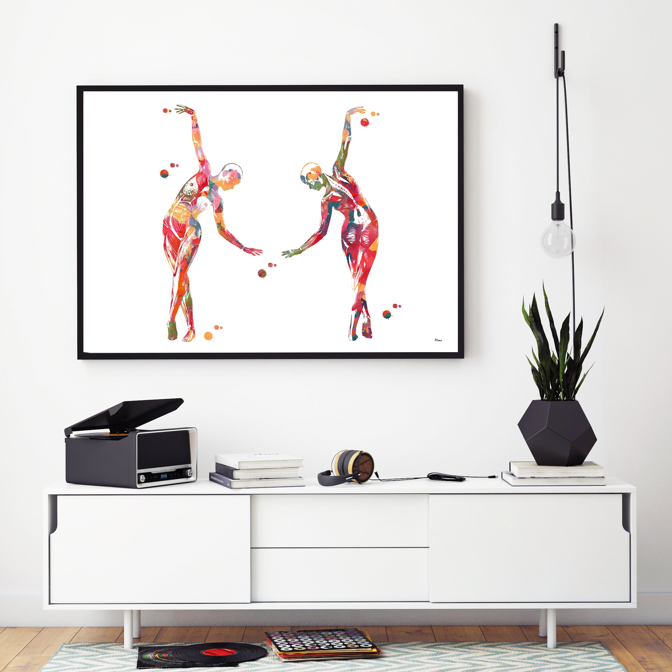 Dance & Anatomy Watercolor Print n.2 Web Image 2