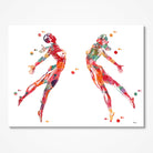 Dance & Anatomy Watercolor Print n.4 Web Image 1