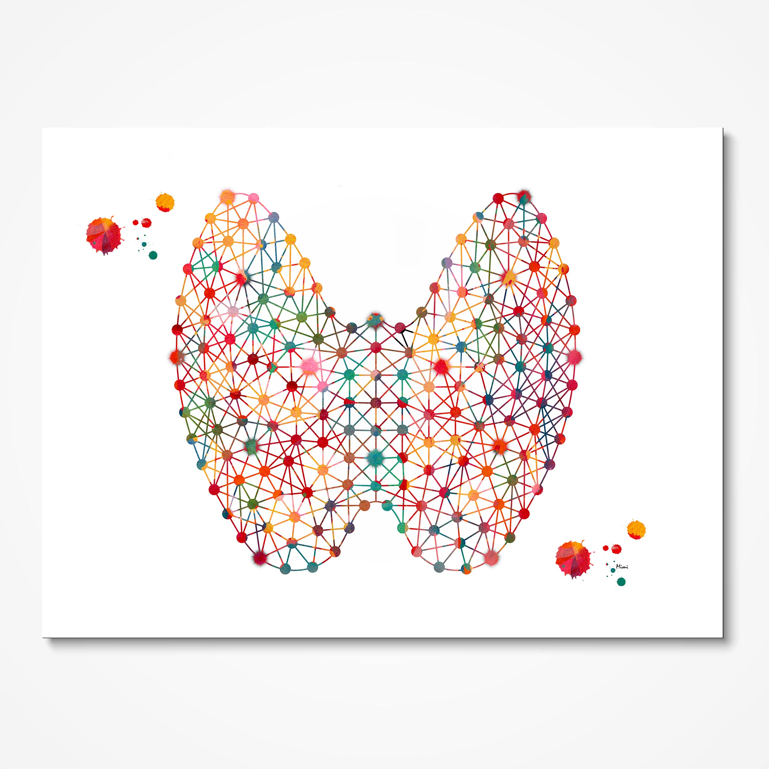 Discounted Set Of 4 Internal Organs Prints Thyroid
