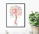 Human Spine Tree Of Life Watercolor Print Image 2
