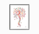 Human Spine Tree Of Life Watercolor Print Image 4
