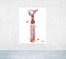 Colorful illustration of the otoscope medical device on a white background