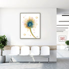 Framed aspergillus fumigatus watercolor print in a clinic waiting room