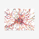 Brain Cell Nerve Cell watercolor art print for neuroscience decor wall decor
