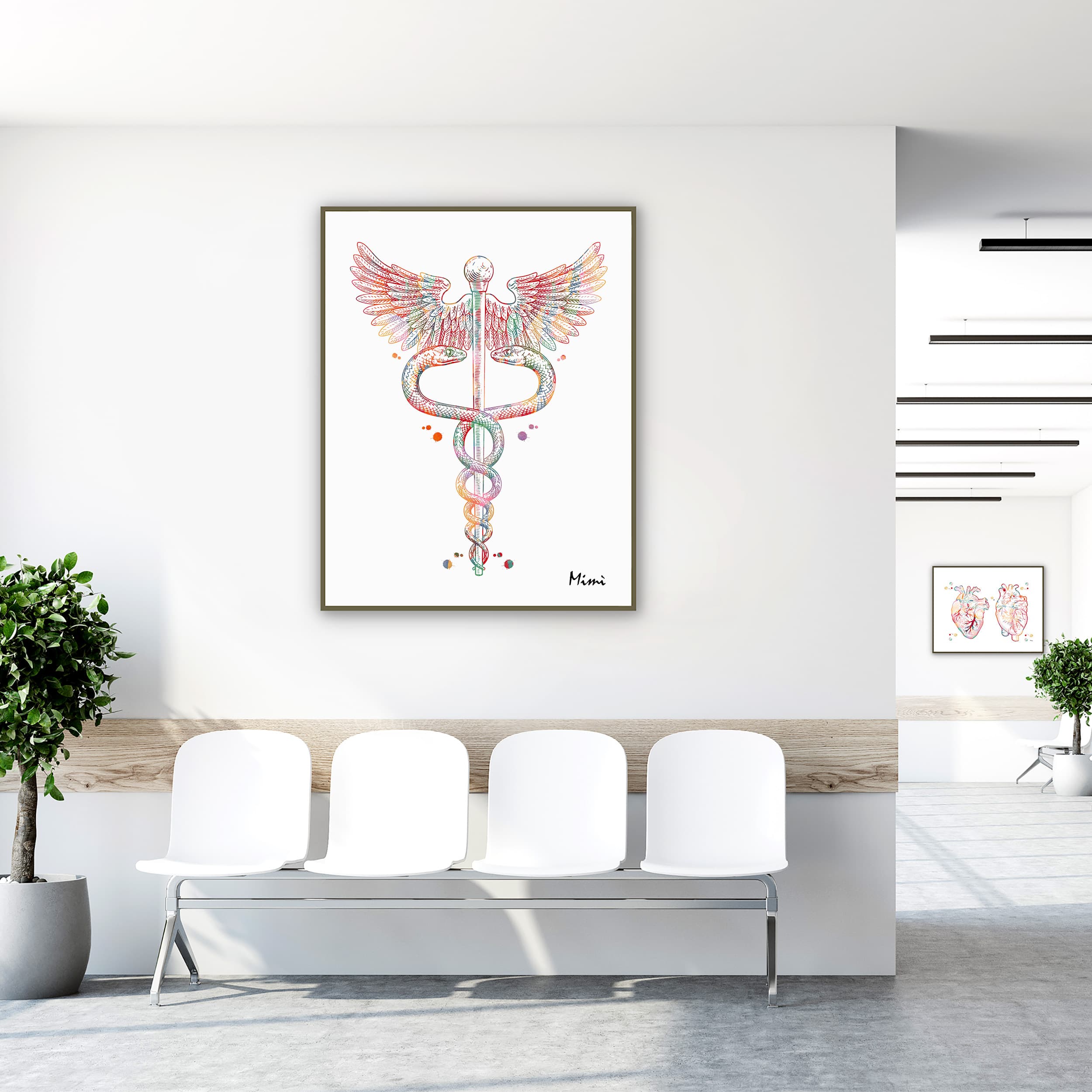 caduceus-symbol-clinic-waiting-room-mockup
