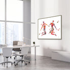 Framed spine tree of life watercolor print in an orthopedic clinic