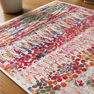 Close-up of eye anatomy & retina layers watercolor print showing paper texture and grain