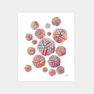 Herpes Simplex Virus Structure watercolor art print for virology lab wall decor
