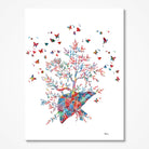 Liver Tree of Life watercolor art print for hepatology clinic wall decor