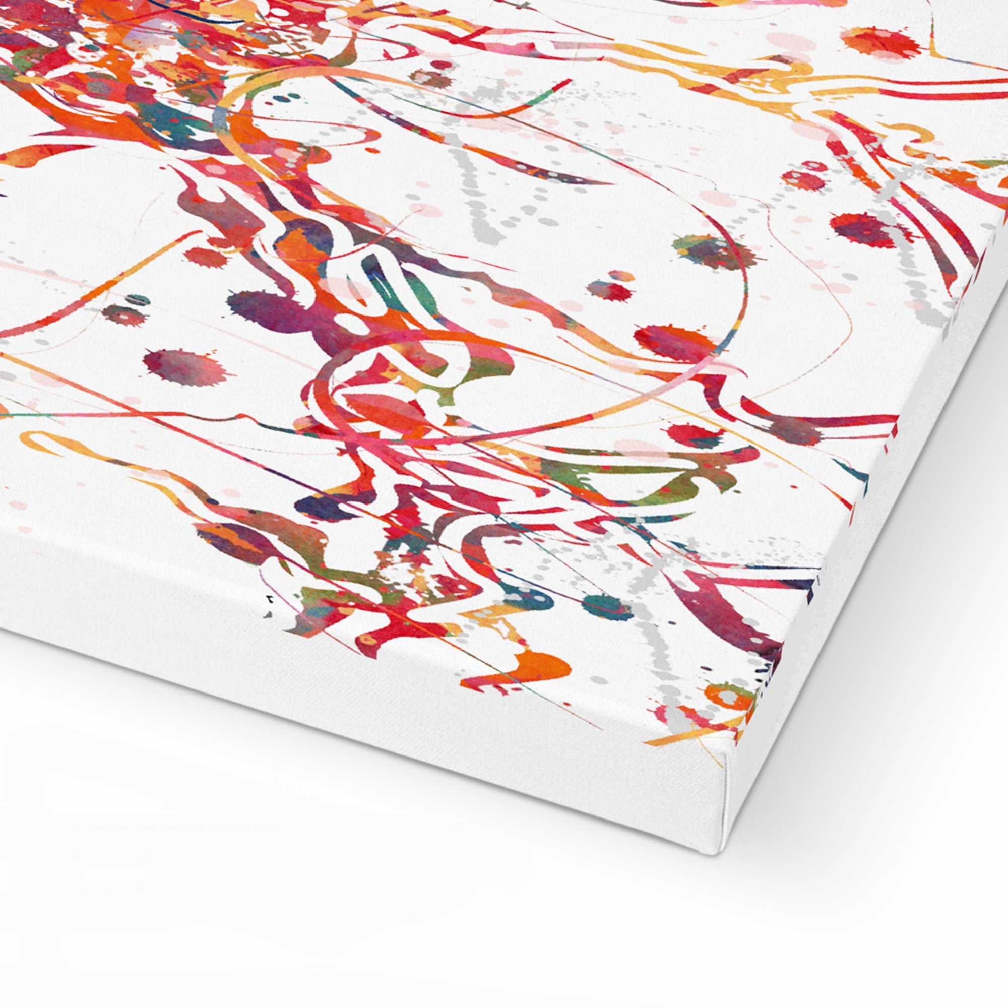 abstract anatomy canvas print on a white background