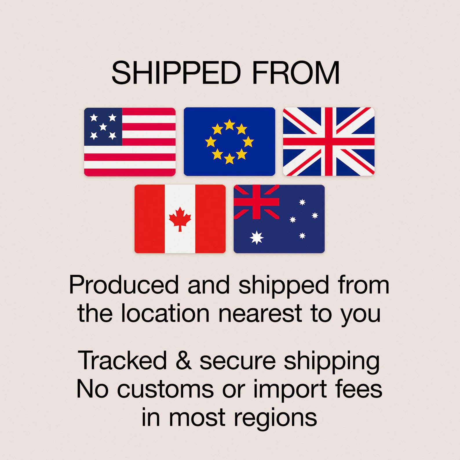 mimiprints ships and prints locally from your location no customs duties