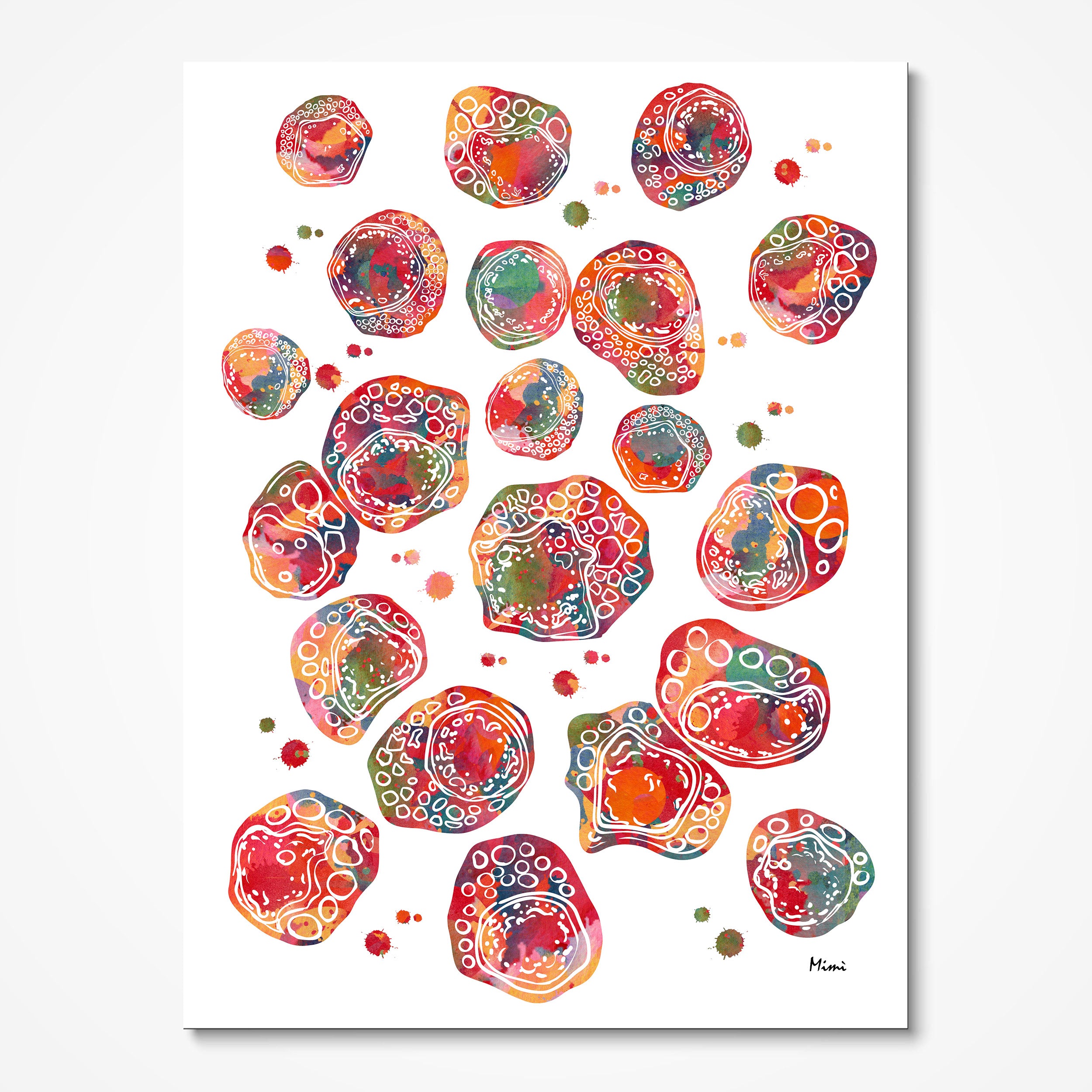 Listing Image n. 1 Of the Mott Cells Watercolor Print