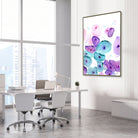 Framed pap smear test watercolor print in an OB-GYN clinic
