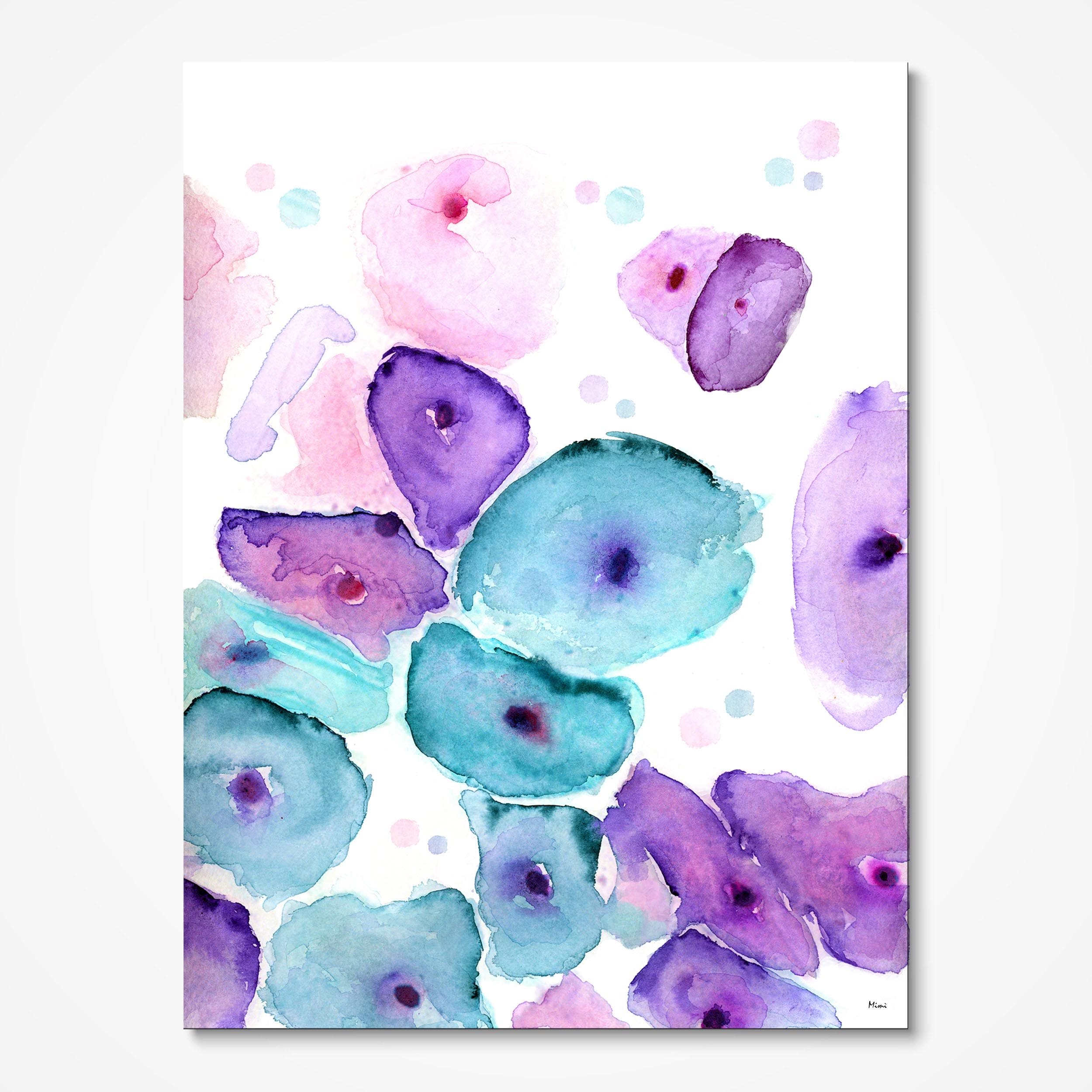 Pap Smear Test watercolor art print for OB-GYN clinic wall decor