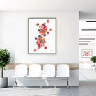Framed staphylococcus aureus watercolor print in a clinic waiting room
