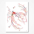 Trigeminal Nerve (Cranial Nerve V) watercolor art print for neurology clinic wall decor