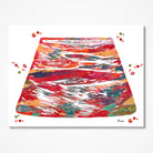 Venous ultrasound watercolor art print for phlebology clinic wall decor