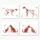 Veterinary Print Set watercolor art print for vet clinic wall decor