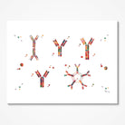 Antigens Antibody Reaction Science Art Print
