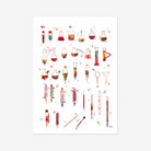 Chemistry Lab Tubes Flasks Pipettes Science Art Print