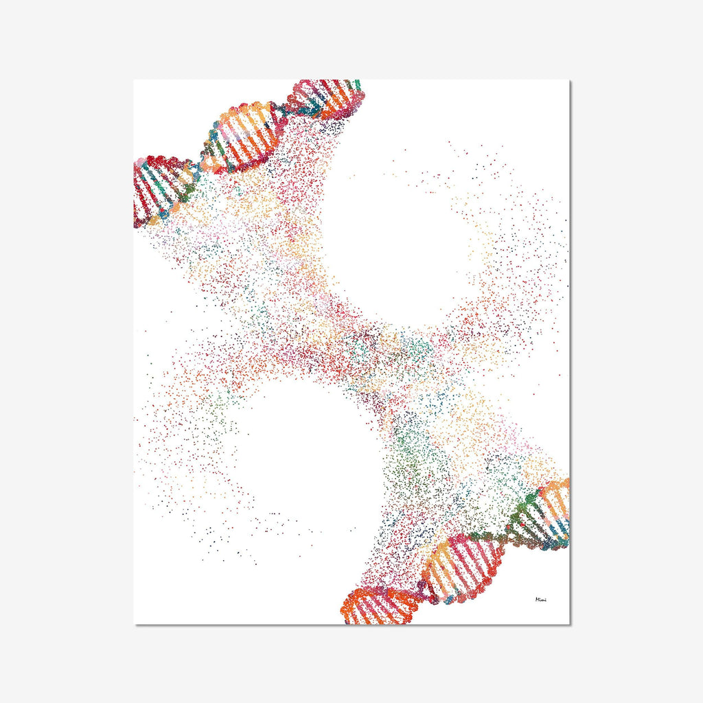 DNA Science Illustration Abstract Symbol of Genetics