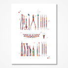 Dentist Tools Anatomy Art Print Dental Instruments Dental Care Art Poster Dentist Clinic Wall Decor