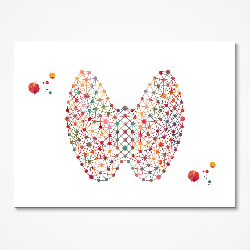 Human Thyroid Anatomy Print Abstract Thyroid Gland Medical Art Poster