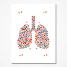 Lungs Abstract Anatomy Print Respiratory System Poster Human Organs Illustration Medicine Clinic Wall Decor